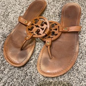 Tory Burch Cognac Leather Sandal
